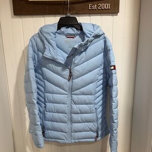 Tommy Hilfiger Sky Blue Quilted Puffer Jacket